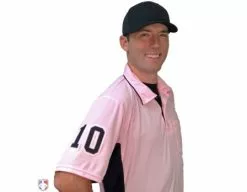 Smitty Umpire Smitty Major League Replica Umpire Shirt - Pink With Black -Bats Shop S312 PK with N4 SUB BPKW 1