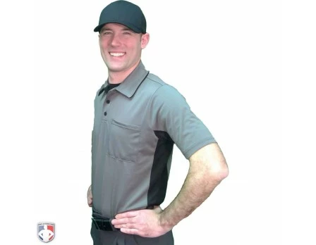 Smitty Umpire Smitty V2 Major League Replica Umpire Shirt - Charcoal Grey With Black 2 Smitty Umpire Smitty V2 Major League Replica Umpire Shirt - Charcoal Grey With Black - Image 2