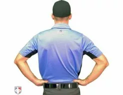 Smitty Umpire Smitty V2 Major League Replica Umpire Shirt - Sky Blue With Black 10 Smitty Umpire Smitty V2 Major League Replica Umpire Shirt - Sky Blue With Black -Bats Shop S314 SB Smitty V2 Major League Replica Umpire Shirt Sky Blue with Black Worn Back