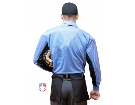 Smitty Umpire Smitty V2 Major League Replica Long Sleeve Umpire Shirt - Sky Blue With Black 4 Smitty Umpire Smitty V2 Major League Replica Long Sleeve Umpire Shirt - Sky Blue With Black - Image 4