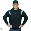 Smitty Umpire Smitty Traditional Half-Zip Umpire Jacket - Black And White