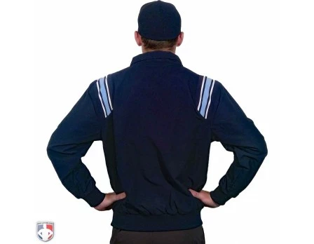Smitty Umpire Smitty Traditional Half-Zip Umpire Jacket - Navy And Powder Blue 2 Smitty Umpire Smitty Traditional Half-Zip Umpire Jacket - Navy And Powder Blue - Image 2