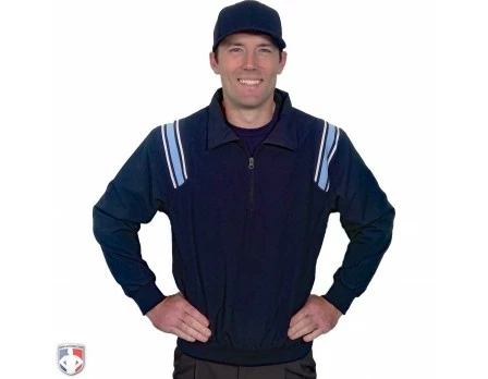 Smitty Umpire Smitty Traditional Half-Zip Umpire Jacket - Navy And Powder Blue 1 Smitty Umpire Smitty Traditional Half-Zip Umpire Jacket - Navy And Powder Blue