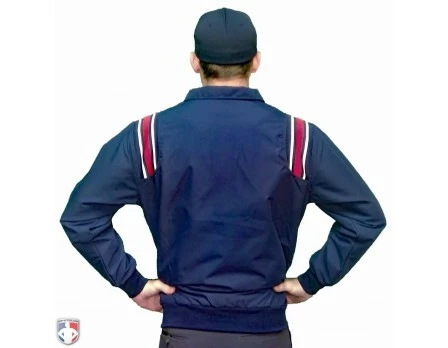 Smitty Umpire Smitty Traditional Half-Zip Umpire Jacket - Navy And Red 2 Smitty Umpire Smitty Traditional Half-Zip Umpire Jacket - Navy And Red - Image 2