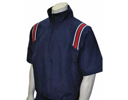 Smitty Umpire Smitty Traditional Half-Zip Short Sleeve Umpire Jacket - Navy And Red 4 Smitty Umpire Smitty Traditional Half-Zip Short Sleeve Umpire Jacket - Navy And Red - Image 4