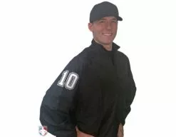 Smitty Umpire Smitty Major League Replica Convertible Umpire Jacket - Black -Bats Shop S326 BK with N4 SUB WBW
