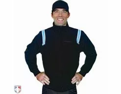 Smitty Umpire Smitty Major League Style Fleece Lined Umpire Jacket - Black And Polo Blue