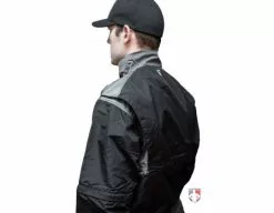 Smitty Umpire Smitty Major League Replica Convertible Umpire Jacket - Black With Charcoal Grey -Bats Shop S340 Smitty Major League Replica Convertible Umpire Jacket Black with Charcoal Grey Gusset
