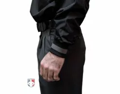 Smitty Umpire Smitty Major League Replica Convertible Umpire Jacket - Black With Charcoal Grey -Bats Shop S340 Smitty Major League Replica Convertible Umpire Jacket Black with Charcoal Grey cuffs