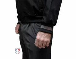 Smitty Umpire Smitty Major League Replica Thermal Umpire Jacket - Black With Charcoal Grey 10 Smitty Umpire Smitty Major League Replica Thermal Umpire Jacket - Black With Charcoal Grey -Bats Shop S341 Smitty Major League Replica Thermal Umpire Jacket Black with Charcoal Grey Cuff