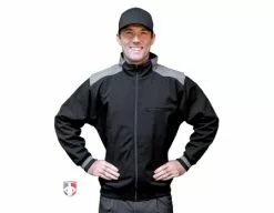Smitty Umpire Smitty Major League Replica Thermal Umpire Jacket - Black With Charcoal Grey