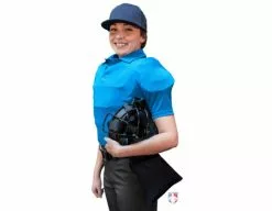 Smitty Umpire Smitty NCAA Softball Short Sleeve Body Flex Women's Umpire Shirt - Bright Blue -Bats Shop S346 BB Smitty NCAA Softball Short Sleeve Body Flex Womens Umpire Shirt Bright Blue side plate