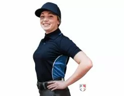Smitty Umpire Smitty NCAA Softball Short Sleeve Body Flex Women's Umpire Shirt - Midnight Navy
