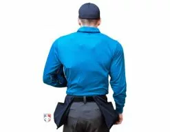 Smitty Umpire Smitty NCAA Softball Long Sleeve Body Flex Men's Umpire Shirt - Bright Blue -Bats Shop S347 BB Smitty NCAA Softball Long Sleeve Body Flex Mens Umpire Shirt Bright Blue back plate
