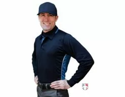 Smitty Umpire Smitty NCAA Softball Long Sleeve Body Flex Men's Umpire Shirt - Midnight Navy