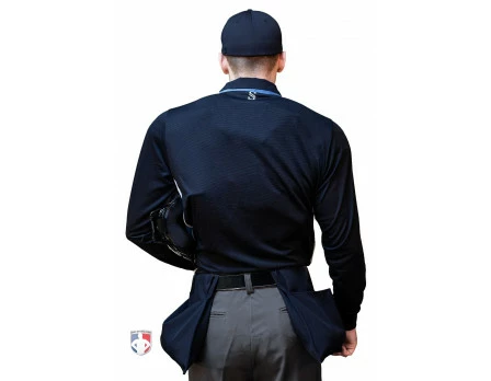 Smitty Umpire Smitty NCAA Softball Long Sleeve Body Flex Men's Umpire Shirt - Midnight Navy 3 Smitty Umpire Smitty NCAA Softball Long Sleeve Body Flex Men's Umpire Shirt - Midnight Navy - Image 3