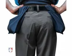 Smitty Umpire Smitty Performance Poly Spandex Charcoal Grey Flat Front Plate Umpire Pants -Bats Shop S355 Smitty Performance Poly Spandex Charcoal Grey Flat Front Umpire Plate Pants back 3