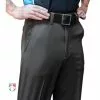 Smitty Umpire Smitty Performance Poly Spandex Charcoal Grey Flat Front Umpire Combo Pants With Expander Waistband
