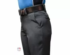 Smitty Umpire Smitty Women's Performance Poly Spandex Charcoal Grey Flat Front Plate Umpire Pants -Bats Shop S359 Smitty Women s Performance Poly Spandex Charcoal Grey Flat Front Umpire Pants angled 2