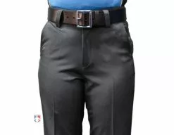 Smitty Umpire Smitty Women's Performance Poly Spandex Charcoal Grey Flat Front Base Umpire Pants