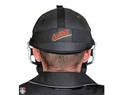 ALL-STAR Umpire Gear All-Star Cobalt Umpire Skull Cap 15 ALL-STAR Umpire Gear All-Star Cobalt Umpire Skull Cap -Bats Shop SC900UMP All Star Cobalt Umpire Skull Cap Worn Back View with Mask