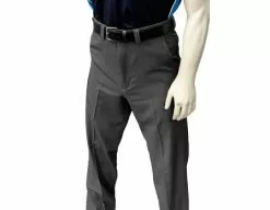 Smitty Umpire Smitty Performance Poly Spandex Charcoal Grey Flat Front Base Umpire Pants -Bats Shop Smitty Performance Poly Spandex Charcoal Grey Flat Front Umpire Pants