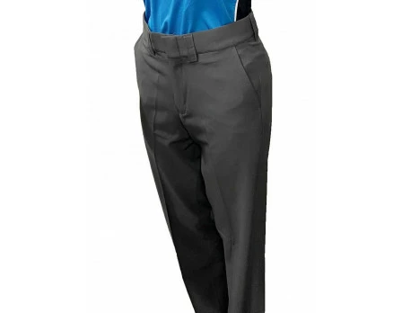 Smitty Umpire Smitty Women's Performance Poly Spandex Charcoal Grey Flat Front Combo Umpire Pants 3 Smitty Umpire Smitty Women's Performance Poly Spandex Charcoal Grey Flat Front Combo Umpire Pants - Image 3