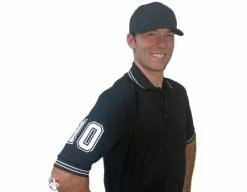 Smitty Umpire Smitty Pro Knit Umpire Shirt - Black -Bats Shop U126 BK with N4 SUB WBW