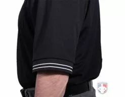 Smitty Umpire Smitty Pro Knit Umpire Shirt - Black -Bats Shop U126 BK Sleeve