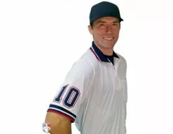 4" Navy On White On Red Precision-Cut Number -Bats Shop U126WH with N4 SUB NWR