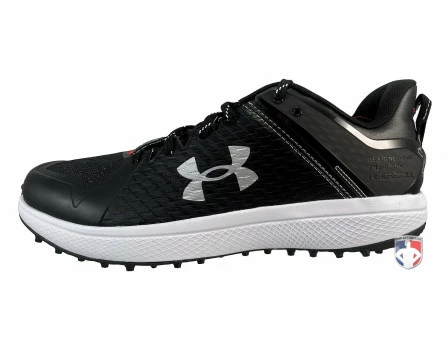 Under Armour Yard Turf Black & White Field Shoes 2 Under Armour Yard Turf Black & White Field Shoes - Image 2