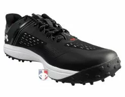 Under Armour Yard Turf Black & White Field Shoes 11 Under Armour Yard Turf Black & White Field Shoes -Bats Shop UA YT Under Armour Yard Turf Black White Field Shoes Charged profile inside wm