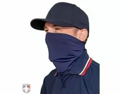 UMPLIFE Neck Gaiter -Bats Shop ULF GAITER N UMPLIFE Neck Gaiter Worn Up Front Angled Navy