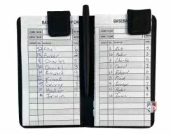 UMPLIFE XL Magnetic “Book” Style 6.5” Umpire Lineup Card Holder -Bats Shop ULF OSB Pro Grade Magnetic Book Style 6.5 Umpire Lineup Card Holder Game Card Referee Wallet lineup cards wm