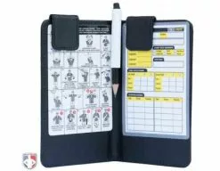 UMPLIFE Pro Grade Magnetic "Book" Style 6" Umpire Lineup Card Holder / Game Card Referee Wallet -Bats Shop ULF PRO PRO GRADE MAGNETIC BOOK STYLE UMPIRE LINEUP CARD HOLDER GAME CARD REFEREE WALLET OPEN WITH PENCIL 1