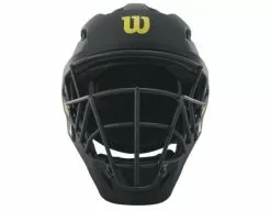 Wilson Umpire Gear Wilson MLB Pro Stock Titanium Umpire Helmet -Bats Shop WTA5800BL Wilson MLB Pro Stock Titanium Umpire Helmet Front View 1