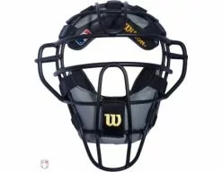Wilson Umpire Gear Wilson MLB Black Dyna-Lite Aluminum Umpire Mask With Black And Grey Wrap Around