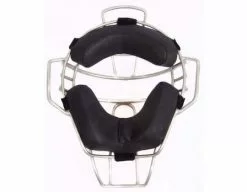 Diamond Umpire Gear Diamond Silver Big League Aluminum Umpire Mask With Leather -Bats Shop dfm bl sv inside z