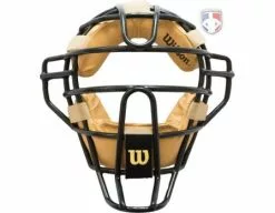 Wilson Umpire Gear Wilson Dyna-Lite Steel Umpire Mask With Doeskin