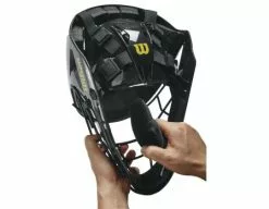 Wilson Umpire Gear Wilson MLB Pro Stock Steel Umpire Helmet -Bats Shop wta5801bl pro stock umpire helmet steel bl ye pads